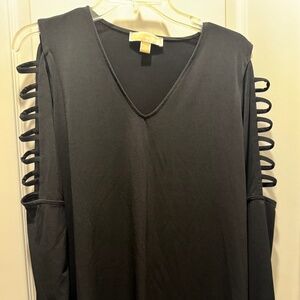 Michael Kors Black latter sleeve top